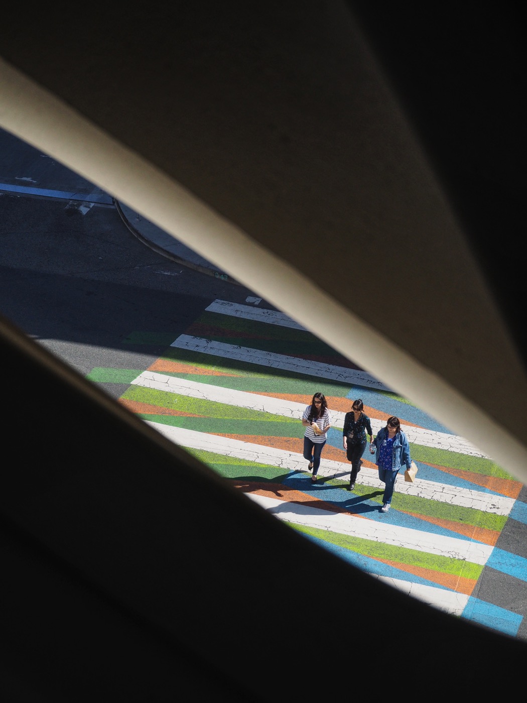 Los Angeles crossing cityscape
